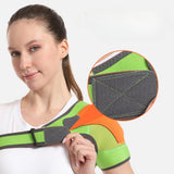 Portable Adjustable Breathable Sports Pads Men Women Support Back Brace Guard Strap Pad Shoulder Care Bandage Protector