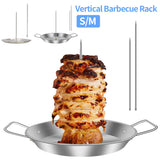 Vertical Rack Stainless Steel Barbecue Grilg Holder Removable Roaster for Steak Beer Chicken Kitchen BBQ Accessories