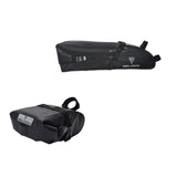 Bike Bicycle Saddle Riding Equipment Tool Bag Waterproof under Rolled up Closure Black Cycg Seat Pouch