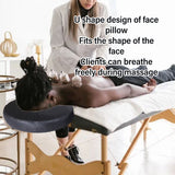 U Shaped Cushion Massage Bed Face Pillow for Beauty Salon Black