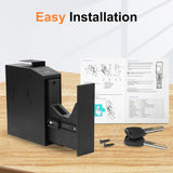 Security Fingerprint Gun Safes Smart Digital Password With Key Pistol Safety Hidden Money Cash Box