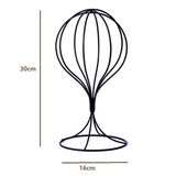 2 Pieces Modern Metal Stands Durable Stable Cap Wigs Holder Display Adult Rack Hat Model Stand