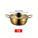 1pc Durable Stainless Steel Pot For Soups, Ramen, Instant Noodles, And Hot Pots - Perfect For Cooking And Serving