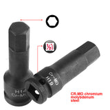 8/10PCS Set Car Repair Removal Tools Wrench Bar Hexagonal Socket Inside The Wind Cannon Universal Automotive Accessories
