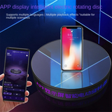 20CM 360° Electric with Touch Button LED Display Smart Turntable APP Controlled Photography Base, White Light