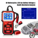 KW681 Car&Motrocycle Battery Tester & OBDII Diagnostic Scanner Tool 2 in 1