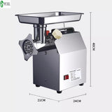 YCD-12 Heavy Duty Electric Grinder Max Powerful Home Portable Sausage Stuffer Meat Mincer Food Processor