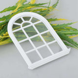 1/12 French Windows,Miniature White Wooden Window Frame For DIY Dollhouse Furniture Accessories