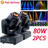 Dj Disco Stage KTV Bar Light Pattern Spotlight 1/2/4PCS Moving Head Beam Led Spotlights Party lights DJ disco 80W Rotating Lamp