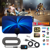 Free Shipping I25DB High Gain Indoor Digital TV 8K 4K 1080P HDTV Antenna For DVB-T DVB-T2 500 Mile HD VHF UHF Signal Rec