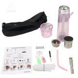 CRUSHER Portable Car LED Hookah Smoking Cup Plastic Grass Pipes For Party Travel кальян Narguile complete Cachimbas Kit