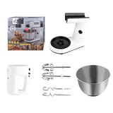 Electric with Stainless Steel Bowl, 5-Speed Stand Mixer, Dough Hook Mixer for Seasoning and Frost Power