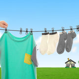 4M Non-slip stretch clothese With 12Clips Outdoor Camping Travel Stretchy Clothese Sock e Hanging Laundry Drying Rope