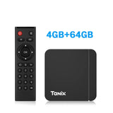 Original Tanix W2 Android 11 Amlogic S905W2 Quad core BT 2.4G&5G Dual Wifi 4K HD Set Top Box 4G/64G PK TX3 TV BOX