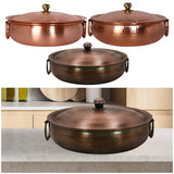 Traditional Copper Chafing Dish - Thick For Ramen & Soup