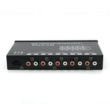 5/7 band Car Audio Equalizer EQ Frequency Adjustable RCA Input for Devices+Subwoofer Output Portable Video Parts Tool