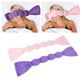 Weighted Relieve Stress Soft Veet Sleep Aid Pressure Eye Pillow Light Blocking Relaxation Adjustable for Home