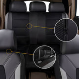 Cover Universal PU Leather Car Cushion Front And Rear Full Protection Seat Pad For 5-Seater Cars Truc