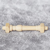 12Pcs DIY Spindles Balusters Wooden Dollhouse Miniature 1/12 Scale Stair Railing Decoration