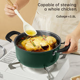 1pc Saucepan, Soup Pot, Non Stick Pot, Double Ear Stew Pot, Multi-purpose Pot For Cooking Soup And Noodles
