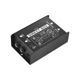 Professional Single Channel Passive DI-Box Direct Injection Audio Box Balanced & Ulance Signal Converter XLR TRS Interfaces