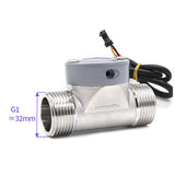 Stainless Steel 1-Inch Industrial Water w Hall Sewage Pipe Sensor Liquid Meter