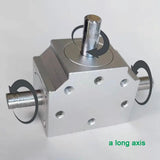 Module 20 Teeth 90 Angle Drive Steering Unit Hare Accelerator Speed Ratio 1:1 Double 8Mm Axle