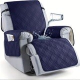 Waterproof armchair with sliding elastic band closure, Hine Wasable polyester PET - family friendly furniture protector