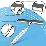 Premium Stainless Steel 25 Cm Wall Hanger No Drilling - Squeegee Shower With Replacement Lip