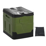 Portable Outdoor Folding Toilet - Strong Bearing Capacity, Reusable Trash Can, Self-driving Travel Supplies