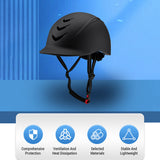 Equestrian Horse Helmets Adult Youth Horseback Riding Helmet Light for Mountain Road Skateboard Electric Bike