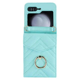 for Galaxy Shockproof with Card Slots Z Flip5 Lanyard Case Scratch-resistant Phone Protector