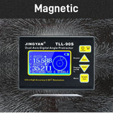 TLL-90S High Precision Laser Angle Protractor 0.005° Dual-Axis Digital Incometer 0.001° Magnetic Electronic Level Meter RS485