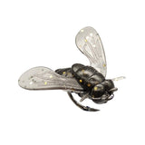 20x Fishing Flies Simulation Fast Sinking Dry Baits Wet Nymph Fly Metal with Hook for Crappie Trout Snapper Bluegill Salmon