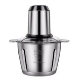 Meat Grinder 2L Stainless Steel Electrical Food Processor Blender Mixer hine for Kitchen Fruits Nuts, EU Plug
