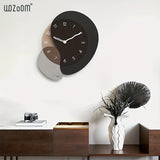 1pc Punch-free Nordic Light Luxury Clock, Simple Fashion Wall Clock, Living Room Creative Household Wall Clock