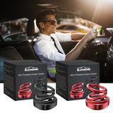 Portable Kinetic Air Aromatherapy Double Ring Rotating Solar Powered Car Perfume Diffuser Molecular Heater