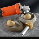 Brazing Diamond Mushroom Polishing Cone Head Pebble Cobblestone Marble Abrasive Tools Inner Circle wer Pot Arc Grinding