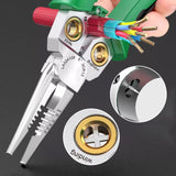 8-in-1 Multi-Functional Scissors Electricity Wire Stripper Cutting Cable With Electrical Measuring Pliers