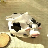 1pc Cow Design Tissue Box, Tissue Box Cover, Napkin Dispenser Container, Ceramic Tissue Holder, Creative Tissue Storage Box For Bathroom Living Room, Home Decor, Bathroom Accessories