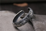 Embossed Personality Gluttonous Bracelet, Thai Silver Distressed