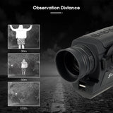Digital Night Vision Goggles 5x32 Monocular Hunting Night View Camera Infrared with 8G TF Card HD Imager Monoculars for Camping