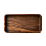 1PCS Walnut Square Rectangle Tray Wooden Dessert Tray Solid Wood Tea Tray Household Wooden Fruit Wooden Tray Storage Box