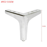 4PCS Furniture Iron Sofa Chair Leg Legs Cupboard Table Bed legs Silver Sofa Legs