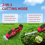 Cordless Hedge Electric Bush Trimmer Grass Shears Garden Tool For Milwaukee 18V Battery (No Battery)