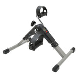 Bike Pedal Exerciser Stable LED Display Screen Folding Pedal Exerciser Legs Recovery Wider Base for Office Use for Aging Knees