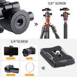 Ballhead Tripod Mount 28mm Large Ball Head Adapter QR Plate 1/4 Inch Aluminium Alloy 10kg Payload