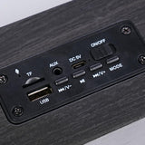 Portable Electric Bass Audio Amplifier S6 Bluetooth Wood Speaker U Disk Tf Card High Power Wireless Portable Bluetooth Speaker