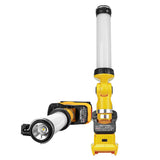 2000LM 26W LED Work Light for 14.4V-18V Li-ion Battery Portable Camping Lantern Downlight Outdoor Flashlight with Clip
