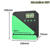 12V 24V WIFI MPPT Panel System Battery Charge PV Regulator Dual USB 10A 20A 30A 40A 50A 60A Solar Controller